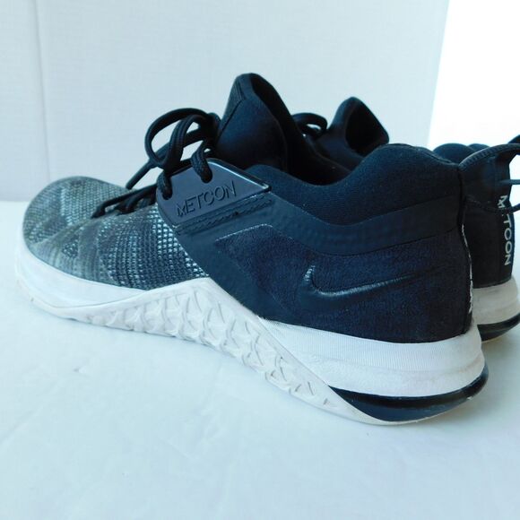 Nike Metcon 3 Flyknit Training Sneakers Shoes Women 8 Black Ar5623-001 USED - Picture 3 of 16